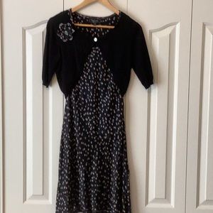 Twyla Blu sleeveless dress with sweater - petite XS